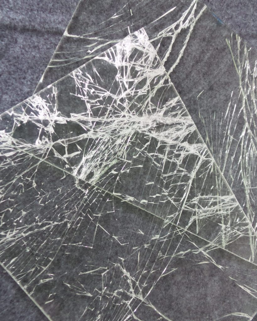 Broken Tru Vue UltraVue® Laminated Glass