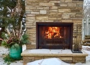 water jet cutting stone fireplace