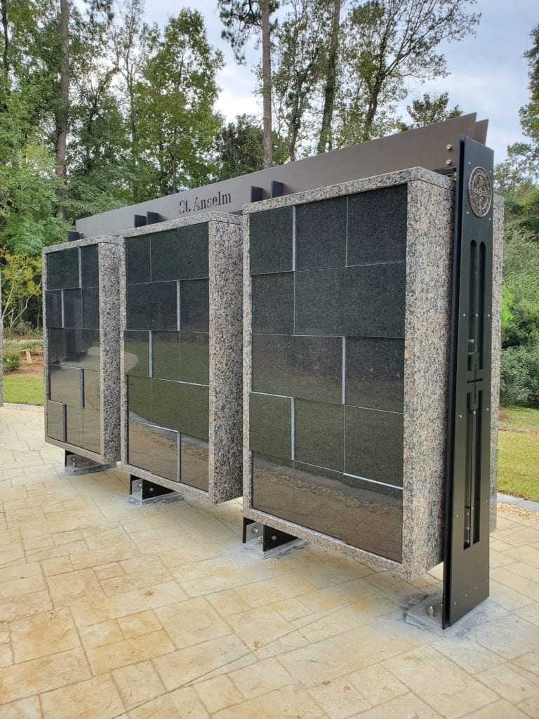 aluminum structural components - Timeless Columbaria - JIT Companies - funerary art
