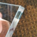 Flat edge glass