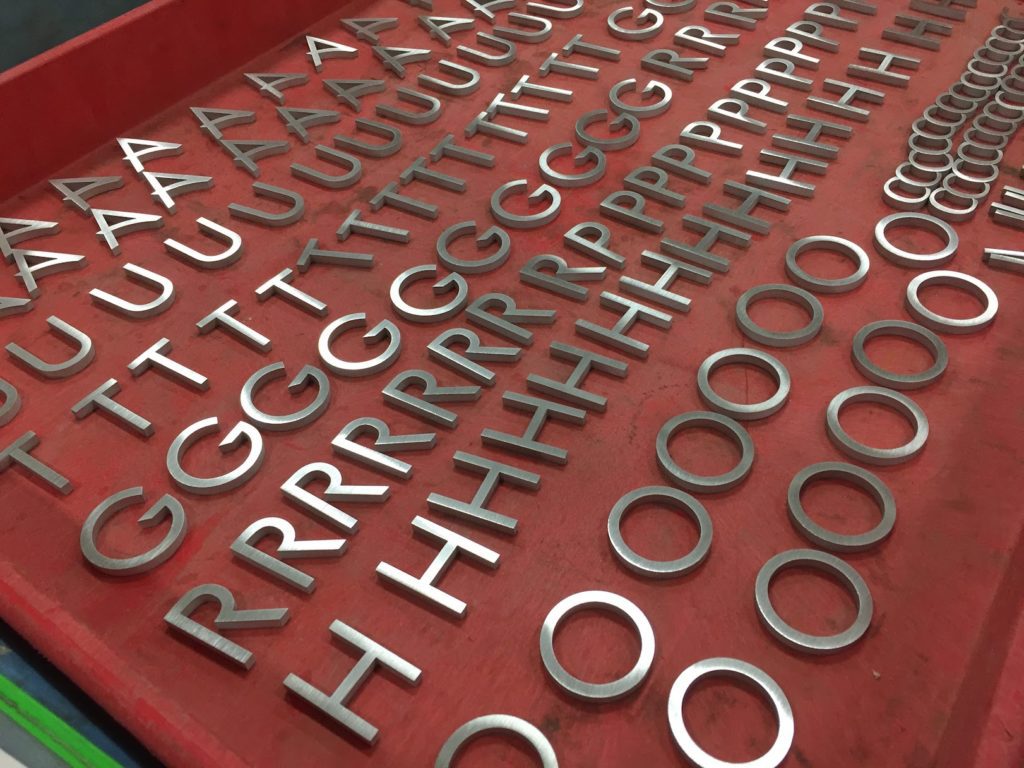 flat cut logos and letter for signage - JIT Companies
