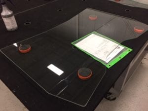 prototype windshields - waterjet cutting at JIT Companies in Minnesota