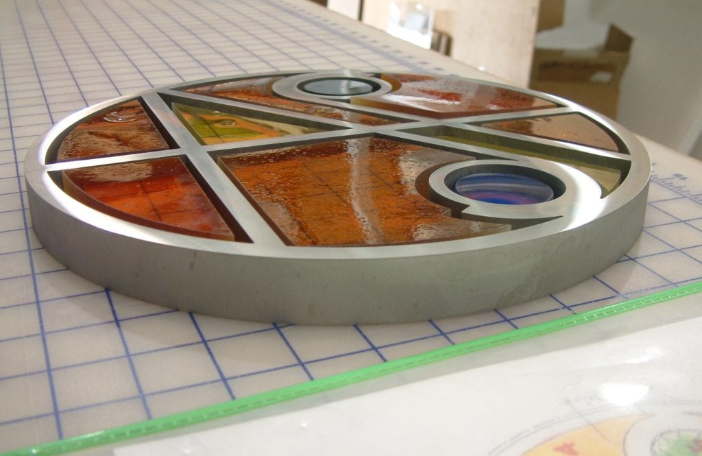 Artwork - Combination metal/glass.