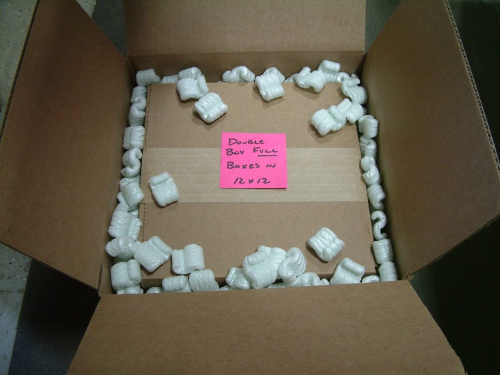 JIT Companies - Double boxed with peanuts for ground shipment